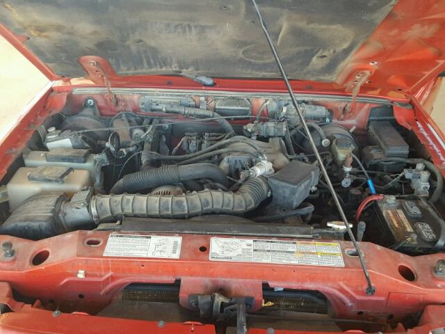 1FTYR14VXXPB96146 - 1999 FORD RANGER SUP RED photo 7