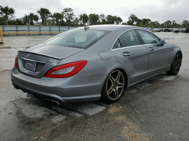 WDDLJ7EB0CA041147 - 2012 MERCEDES-BENZ CLS 63 AMG GRAY photo 4