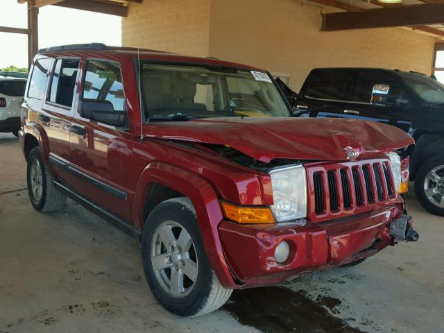 1J8HG48N06C212404 - 2006 JEEP COMMANDER RED photo 1