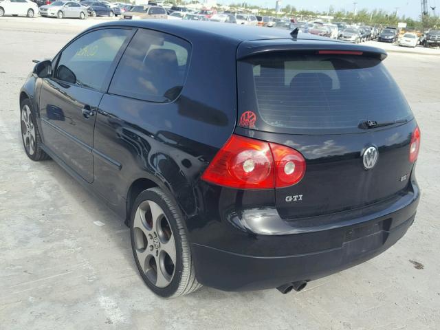 WVWEV71K87W128395 - 2007 VOLKSWAGEN NEW GTI BLACK photo 3