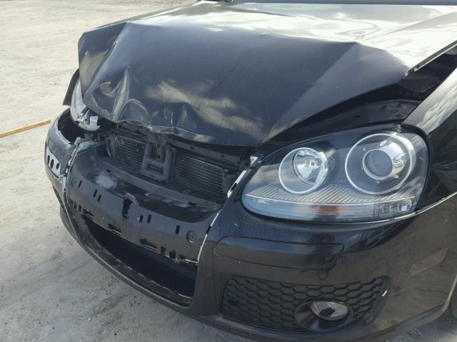 WVWEV71K87W128395 - 2007 VOLKSWAGEN NEW GTI BLACK photo 9