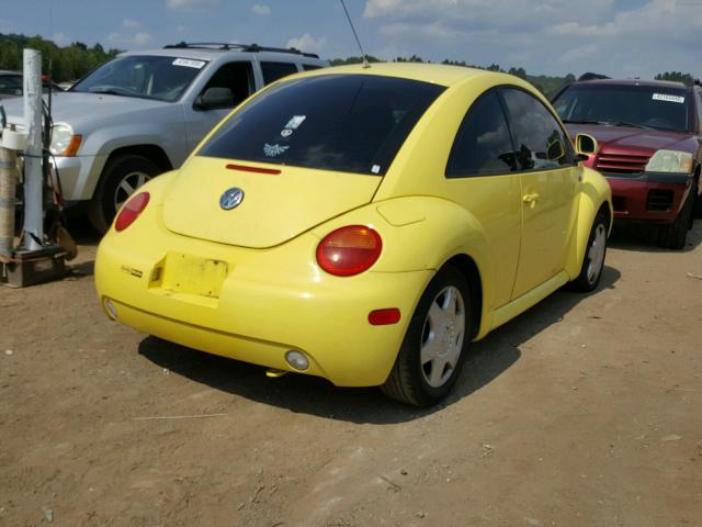3VWCC21C8YM414884 - 2000 VOLKSWAGEN NEW BEETLE ყვითელი ფოტო 4