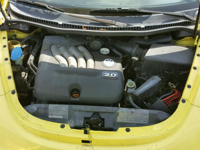 3VWCC21C8YM414884 - 2000 VOLKSWAGEN NEW BEETLE ყვითელი ფოტო 7
