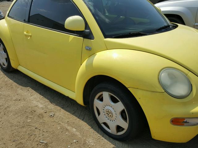 3VWCC21C8YM414884 - 2000 VOLKSWAGEN NEW BEETLE ყვითელი ფოტო 9