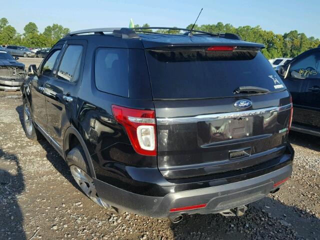 1FMHK7F90CGA01569 - 2012 FORD EXPLORER L BLACK photo 3