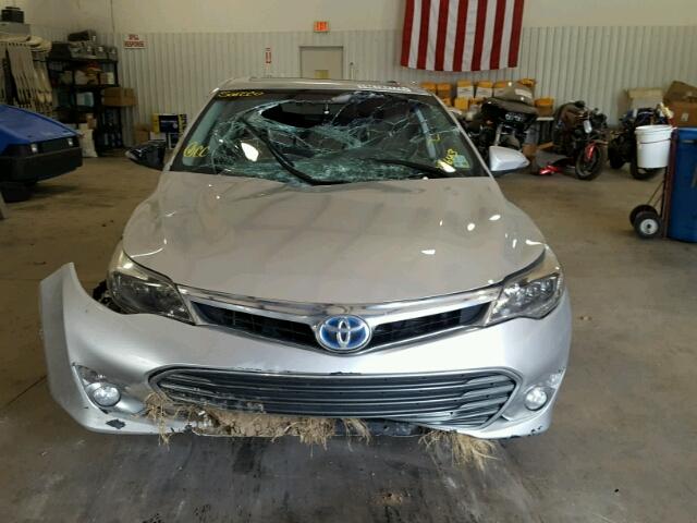 4T1BD1EB8DU011643 - 2013 TOYOTA AVALON HYB SILVER photo 9