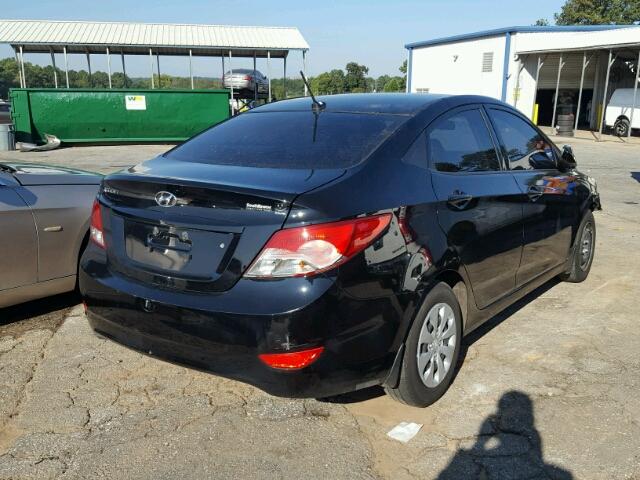 KMHCT4AE9GU152914 - 2016 HYUNDAI ACCENT SE BLACK photo 4