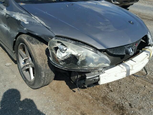 JH4DC53006S012405 - 2006 ACURA RSX TYPE-S SILVER photo 9