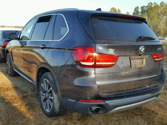 5UXKR0C59F0P04260 - 2015 BMW X5 XDRIVE3 BLUE photo 3