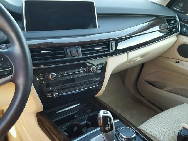 5UXKR0C59F0P04260 - 2015 BMW X5 XDRIVE3 BLUE photo 9