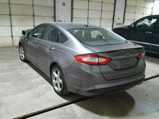 1FA6P0H74E5361061 - 2014 FORD FUSION SILVER photo 3