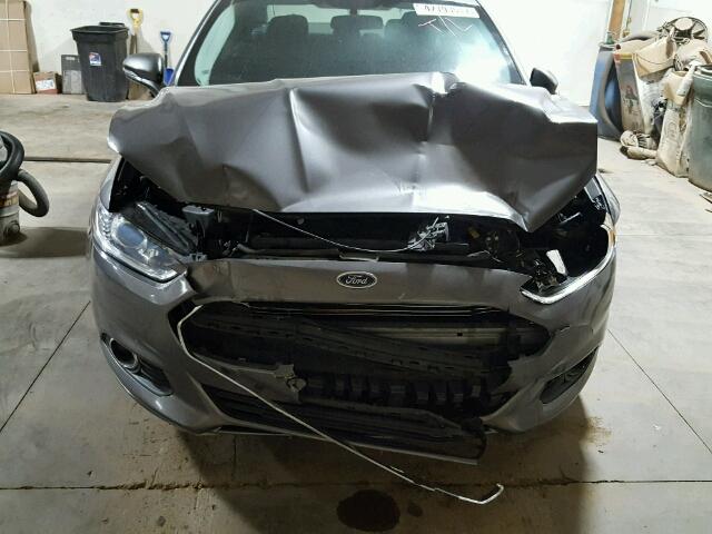 1FA6P0H74E5361061 - 2014 FORD FUSION SILVER photo 9