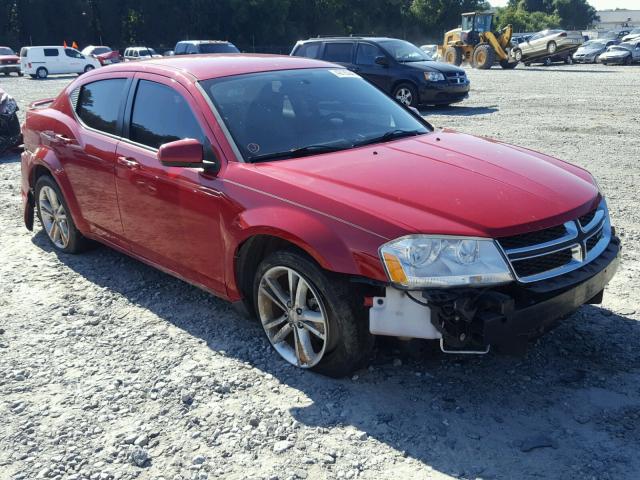 1C3CDZCB8CN183274 - 2012 DODGE AVENGER SX RED photo 1