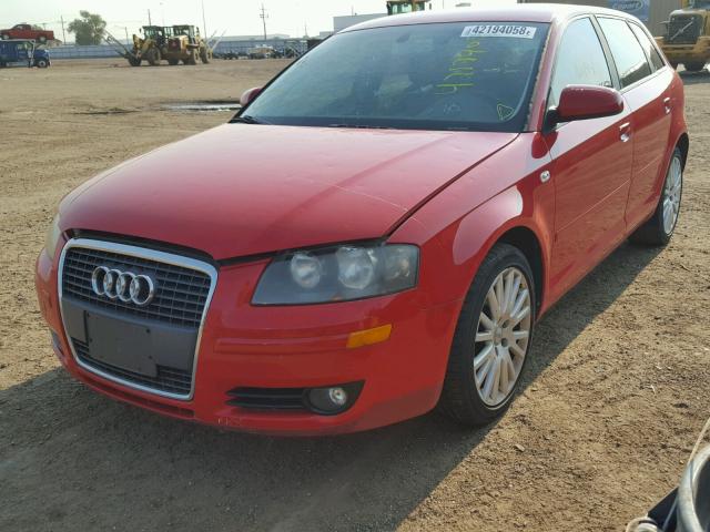 WAUNF78P96A003090 - 2006 AUDI A3 2.0 PRE RED photo 2