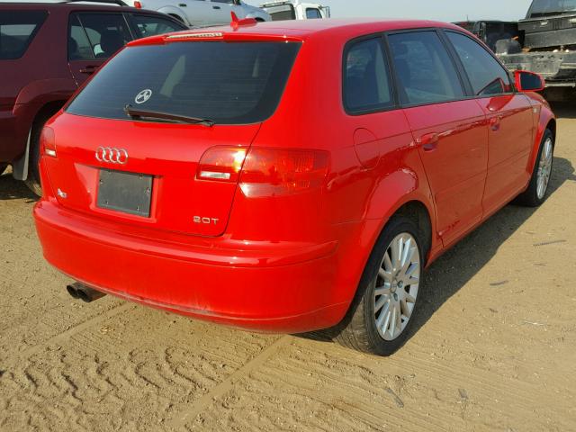 WAUNF78P96A003090 - 2006 AUDI A3 2.0 PRE RED photo 4