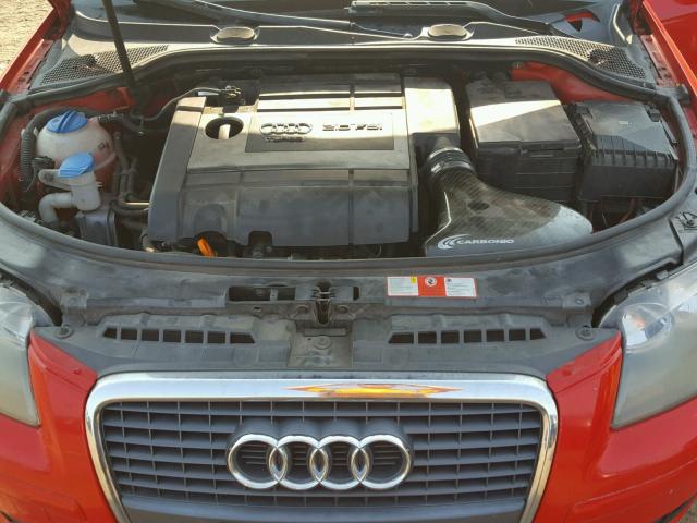 WAUNF78P96A003090 - 2006 AUDI A3 2.0 PRE RED photo 7