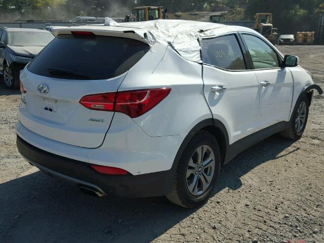 5XYZT3LB8GG362160 - 2016 HYUNDAI SANTA FE S WHITE photo 4