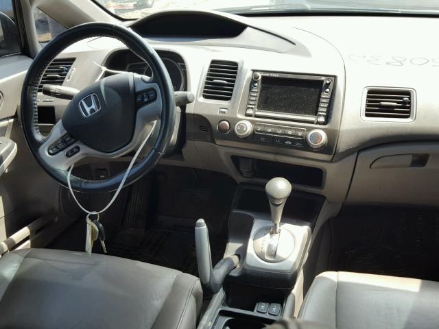 2HGFA16918H350832 - 2008 HONDA CIVIC EXL 黑色 照片 9
