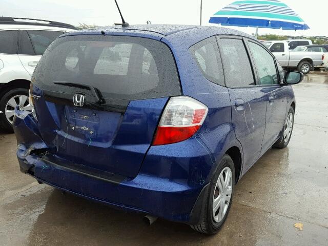 JHMGE8G31BC006758 - 2011 HONDA FIT BLUE photo 4