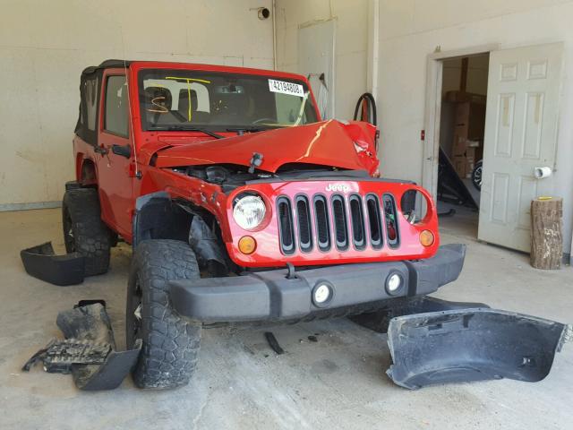 1C4AJWAG7DL692021 - 2013 JEEP WRANGLER S RED photo 1