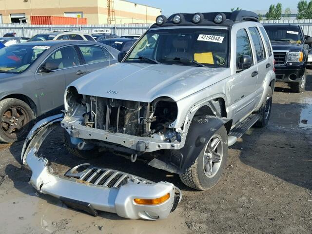 1J4GL38K63W728494 - 2003 JEEP LIBERTY RE SILVER photo 2