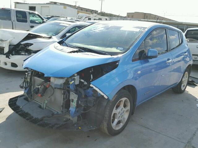 JN1AZ0CP2CT024096 - 2012 NISSAN LEAF BLUE photo 2