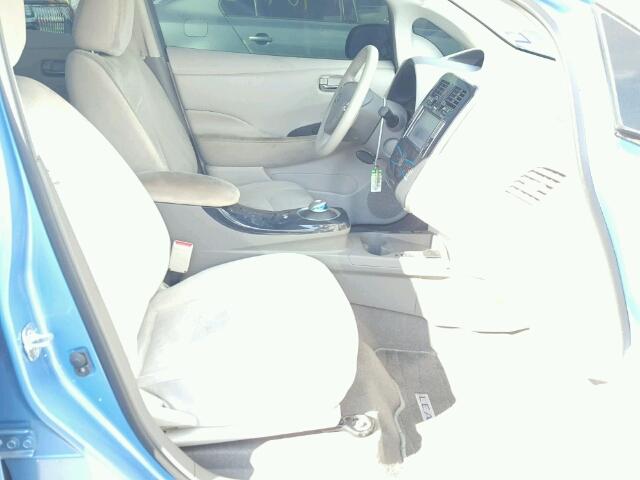 JN1AZ0CP2CT024096 - 2012 NISSAN LEAF BLUE photo 5