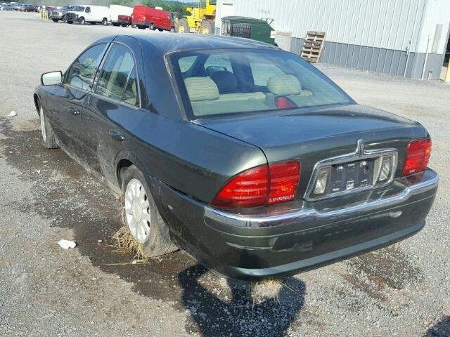 1LNHM87A6YY850759 - 2000 LINCOLN LS GREEN photo 3