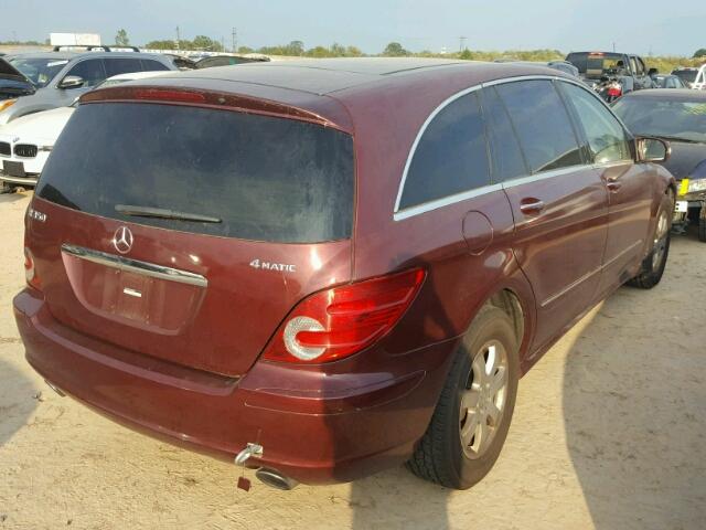 4JGCB65E87A039370 - 2007 MERCEDES-BENZ R MAROON photo 3