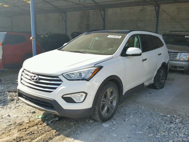 KM8SR4HF7EU062067 - 2014 HYUNDAI SANTA FE L WHITE photo 2