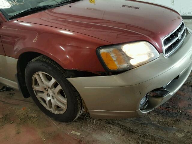 4S3BH675027663813 - 2002 SUBARU LEGACY OUT RED photo 9