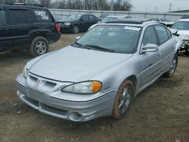 1G2NW52E01C276239 - 2001 PONTIAC GRAND AM G SILVER photo 2