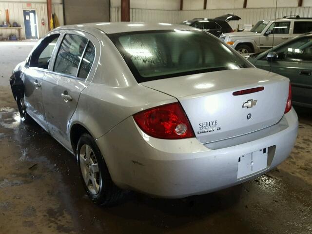 1G1AL58F887328943 - 2008 CHEVROLET COBALT LT SILVER photo 3