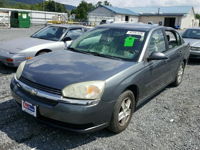 1G1ZT52845F247761 - 2005 CHEVROLET MALIBU LS ნაცრისფერი ფოტო 2