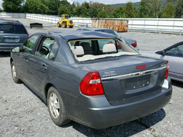 1G1ZT52845F247761 - 2005 CHEVROLET MALIBU LS ნაცრისფერი ფოტო 3