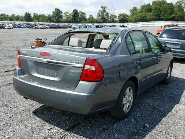 1G1ZT52845F247761 - 2005 CHEVROLET MALIBU LS ნაცრისფერი ფოტო 4