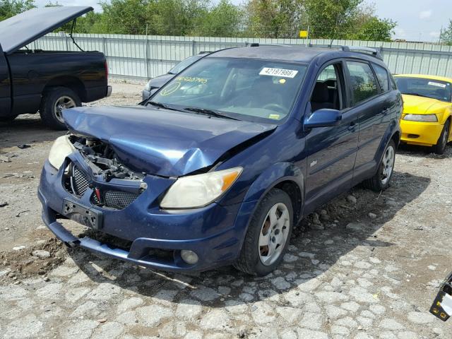 5Y2SL63825Z420740 - 2005 PONTIAC VIBE BLUE photo 2