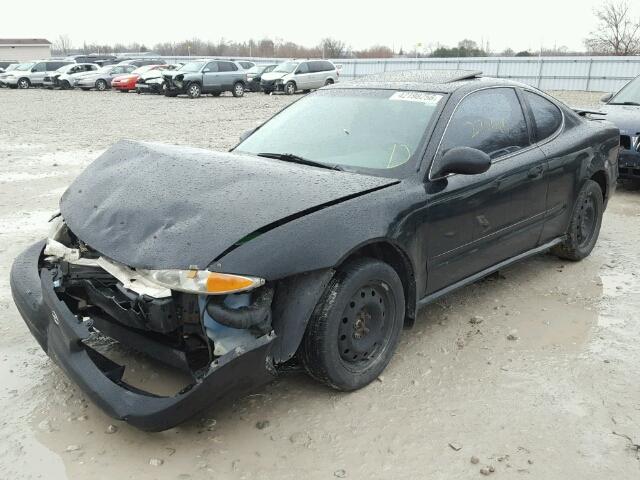 1G3NF12E01C239079 - 2001 OLDSMOBILE ALERO GLS BLACK photo 2