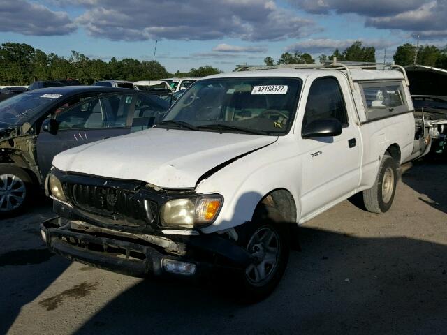 5TENL42N82Z137316 - 2002 TOYOTA TACOMA WHITE photo 2