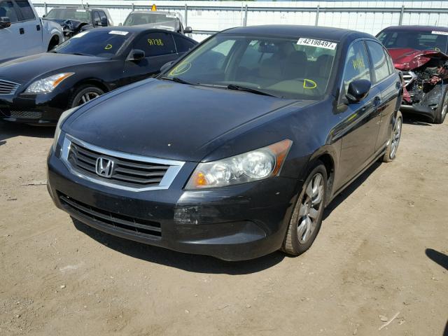 1HGCP26758A081917 - 2008 HONDA ACCORD EX BLACK photo 2