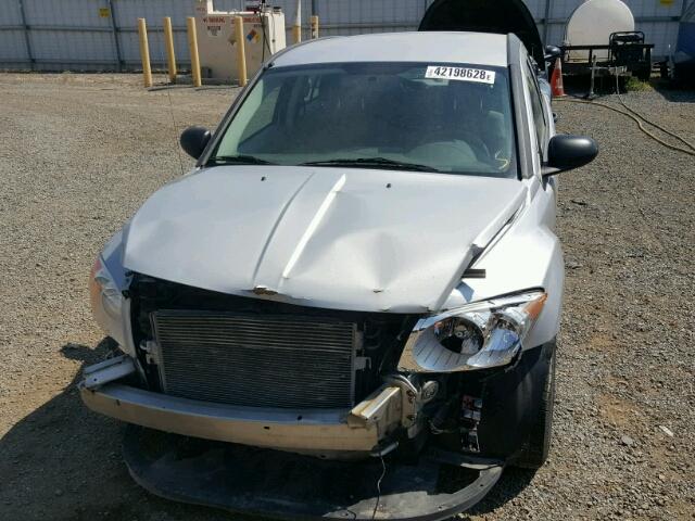 1B3HB28B77D296881 - 2007 DODGE CALIBER SILVER photo 9