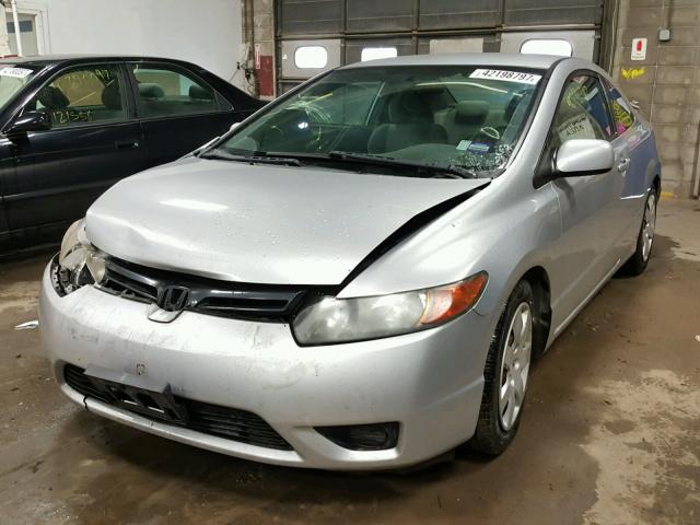 2HGFG12627H528563 - 2007 HONDA CIVIC SILVER photo 2