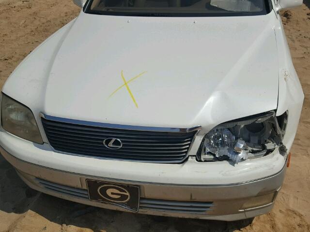 JT8BH28F5X0143606 - 1999 LEXUS LS WHITE photo 7