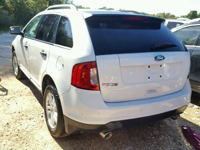 2FMDK3GC0BBA19416 - 2011 FORD EDGE SE WHITE photo 3