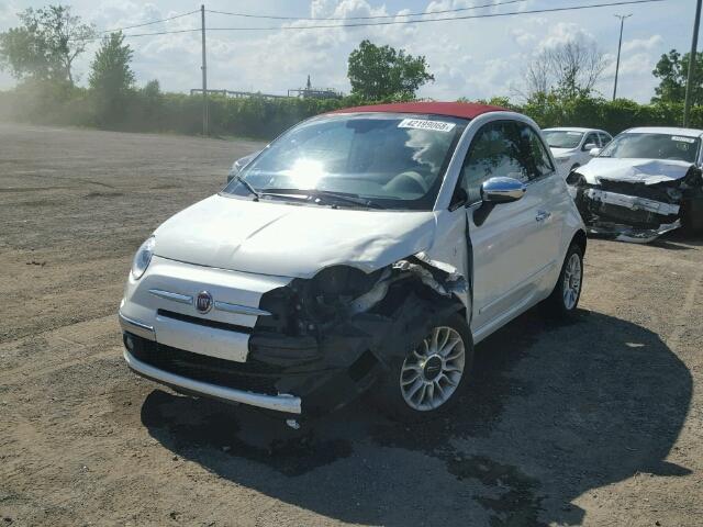 3C3CFFER3CT343287 - 2012 FIAT 500 LOUNGE TWO TONE photo 2