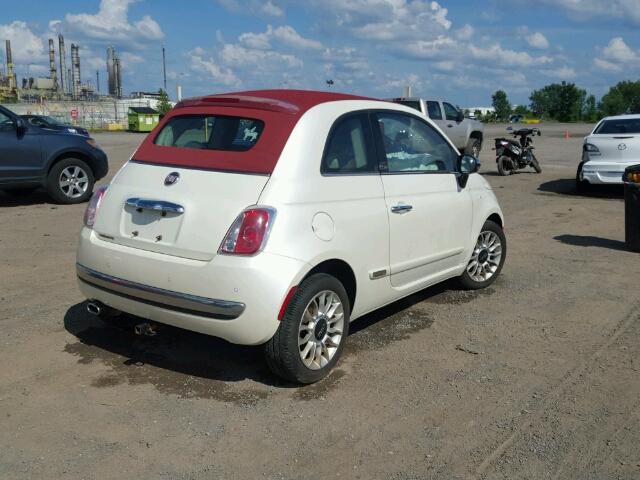 3C3CFFER3CT343287 - 2012 FIAT 500 LOUNGE TWO TONE photo 4