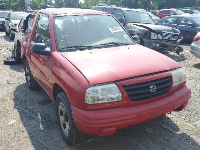 2S3TA52C516111748 - 2001 SUZUKI VITARA JLX RED photo 1