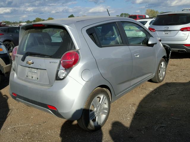 KL8CD6S95EC557467 - 2014 CHEVROLET SPARK SILVER photo 4