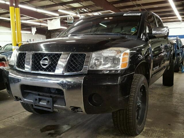 1N6AA07B15N529814 - 2005 NISSAN TITAN XE BLACK photo 2