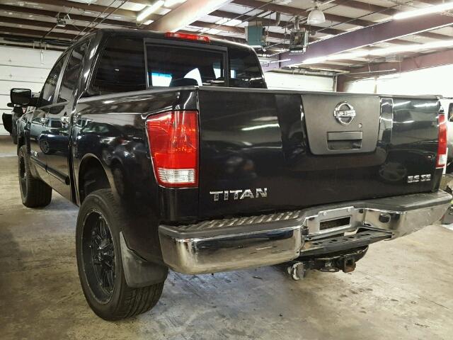 1N6AA07B15N529814 - 2005 NISSAN TITAN XE BLACK photo 3